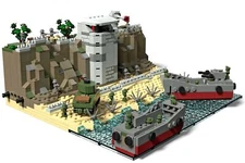 Normandy Landings D-Day Omaha Beach WWII Collection Standard Build Block 723pcs