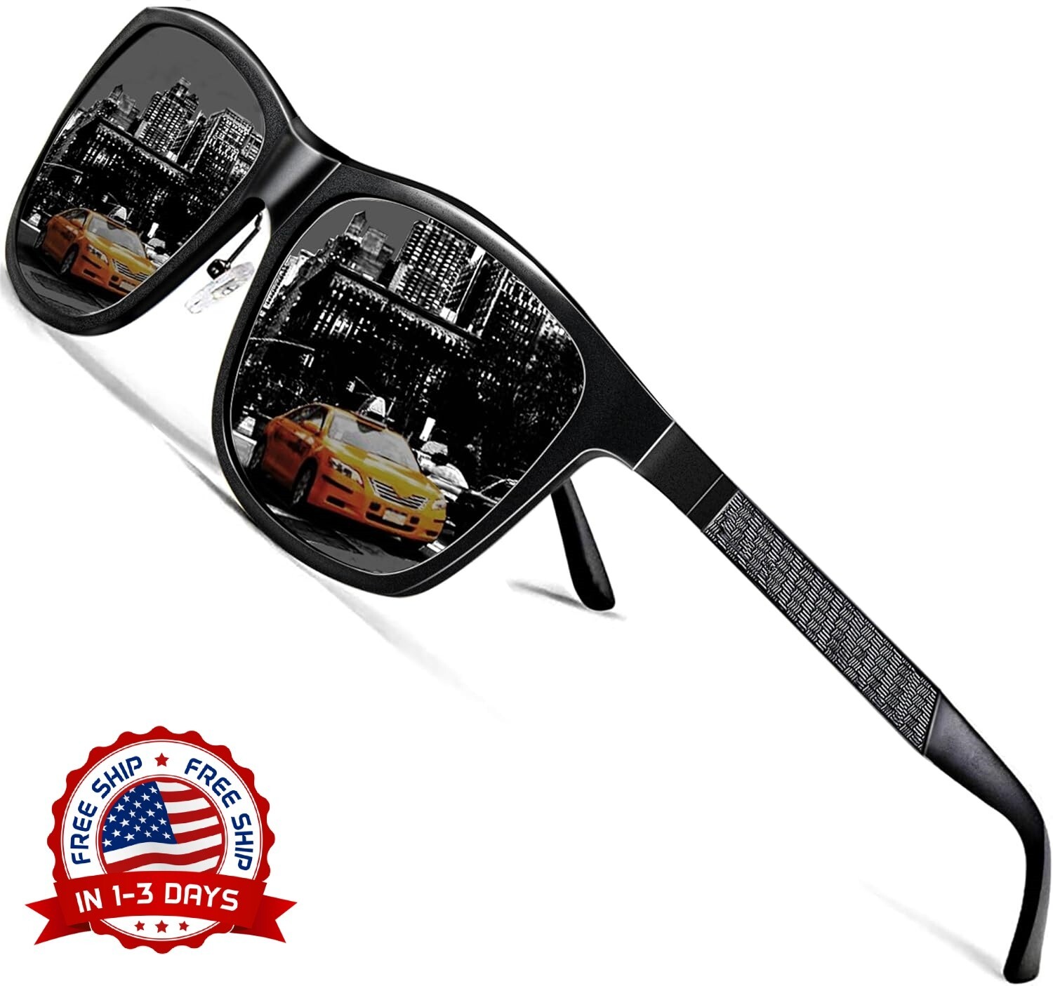 Stylish Pilot Sunglasses for Men Motorcycle Driving Casual Fashion