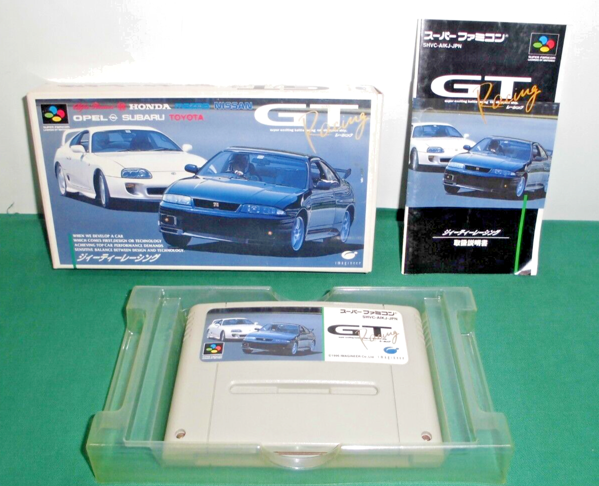 SNES - GT Racing - Boxed. Can Save! Super famicom. JAPAN GAME