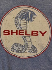 Carroll Shelby American Legend Cobra Round Emblem Logo Men's Size S T Shirt