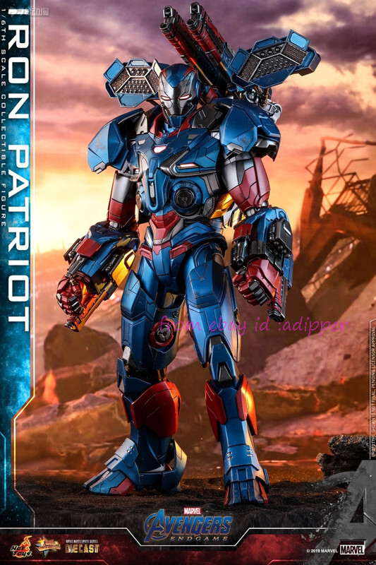 HotToys Mms547d34 1/6 Avengers Endgame Iron Patriot Action Figure