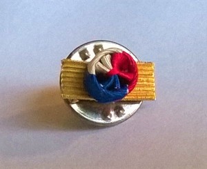 Details Sur Rosette Pins Medaille Du Travail Niveau Grand Or Pour 40 Annees De Services