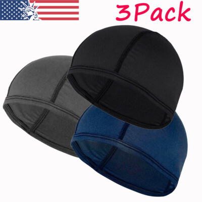 3pcs Cooling Skull Caps Helmet Liner Sweat Wicking Cycling