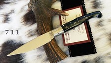 COLTELLO SARDO ARTIGIANALE PATTADESE, MANICO CORNO MUFLONE + CUSTODIA E GARANZIA