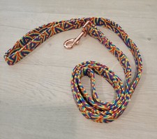 DOGWONG LGBT Cotton Dog Leash Soft Durable Rainbow Leash for Medium Large Dog