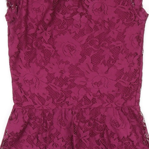 Maglione girocollo Dorothy Perkins donna viola poliestere A-Line taglia 6 - Foto 4 di 10