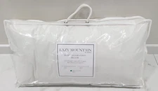 Sferra Lazy Mountain Down Alternative King Pillow Medium White