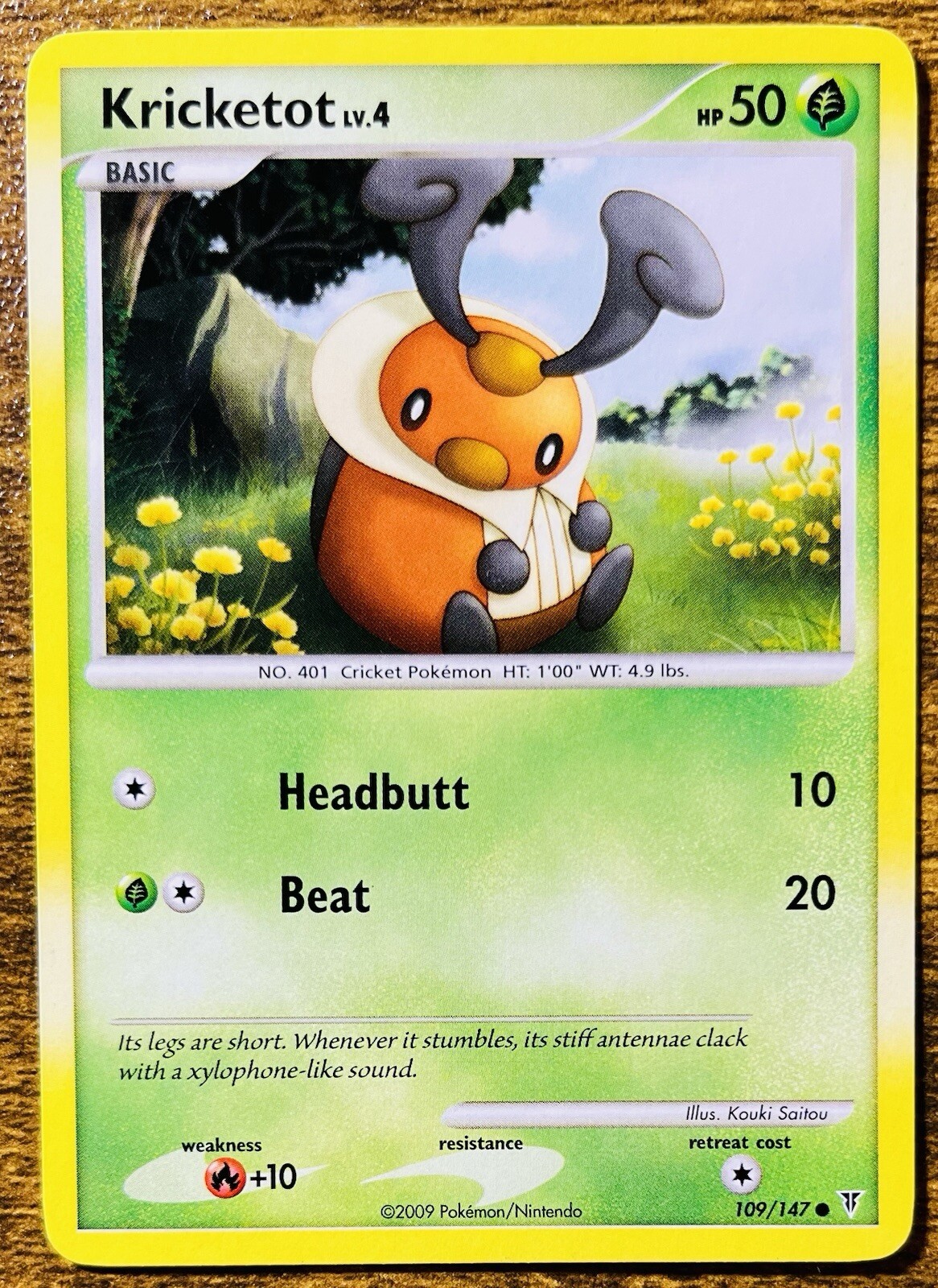 POKEMON KRICKETOT LV.4 109/147 SUPREME VICTORS COMMON NM