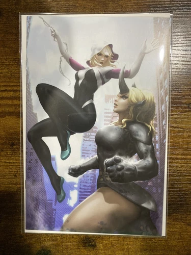 SPIDER-GWEN: SHADOW CLONES #4 * NM+ * KENDRICK KUNKKA LIM VIRGIN VARIANT RHINO