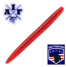 Cherry Seed 15ct Gary Yamamoto Senko Style Worm Stick Bait. 5" or 4" 15pk