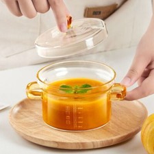 Glass Stockpot Binaural Soup Pot Noddle Bow Stew Pot Cooking Cookware Kitchen AU