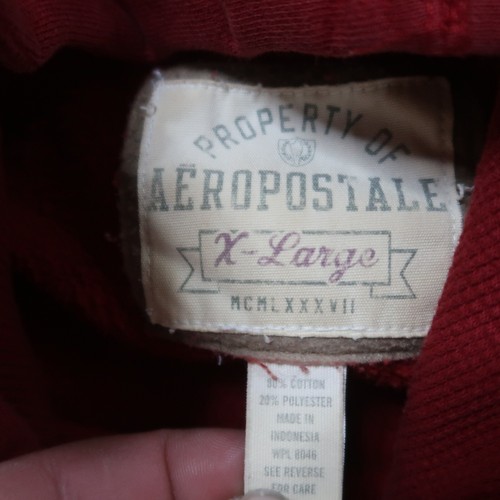 Aeropostale Hoodie Men’s XL Red Hooded Sweatshirt - Picture 5 of 10