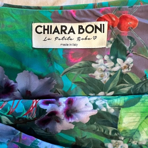 CHIARA BONI LA PETITE ROBE Bali-print off-shoulder dress Size 46/10 Italian $795 - Picture 15 of 15