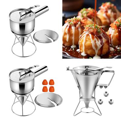 Batter Dispenser Comfortable Handle Practical Batter Funnel Baking ...