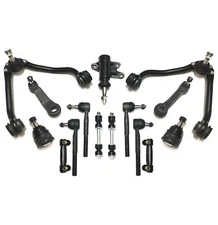 Control Arm Ball Joint Tie Rod Idler Pitman Sway Bar Kit 15pc for Chevrolet GMC