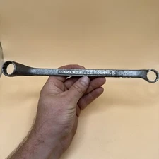 Vintage Early JH Williams & Co 3/4” X 11/16” Offset Double Box Wrench Superrench