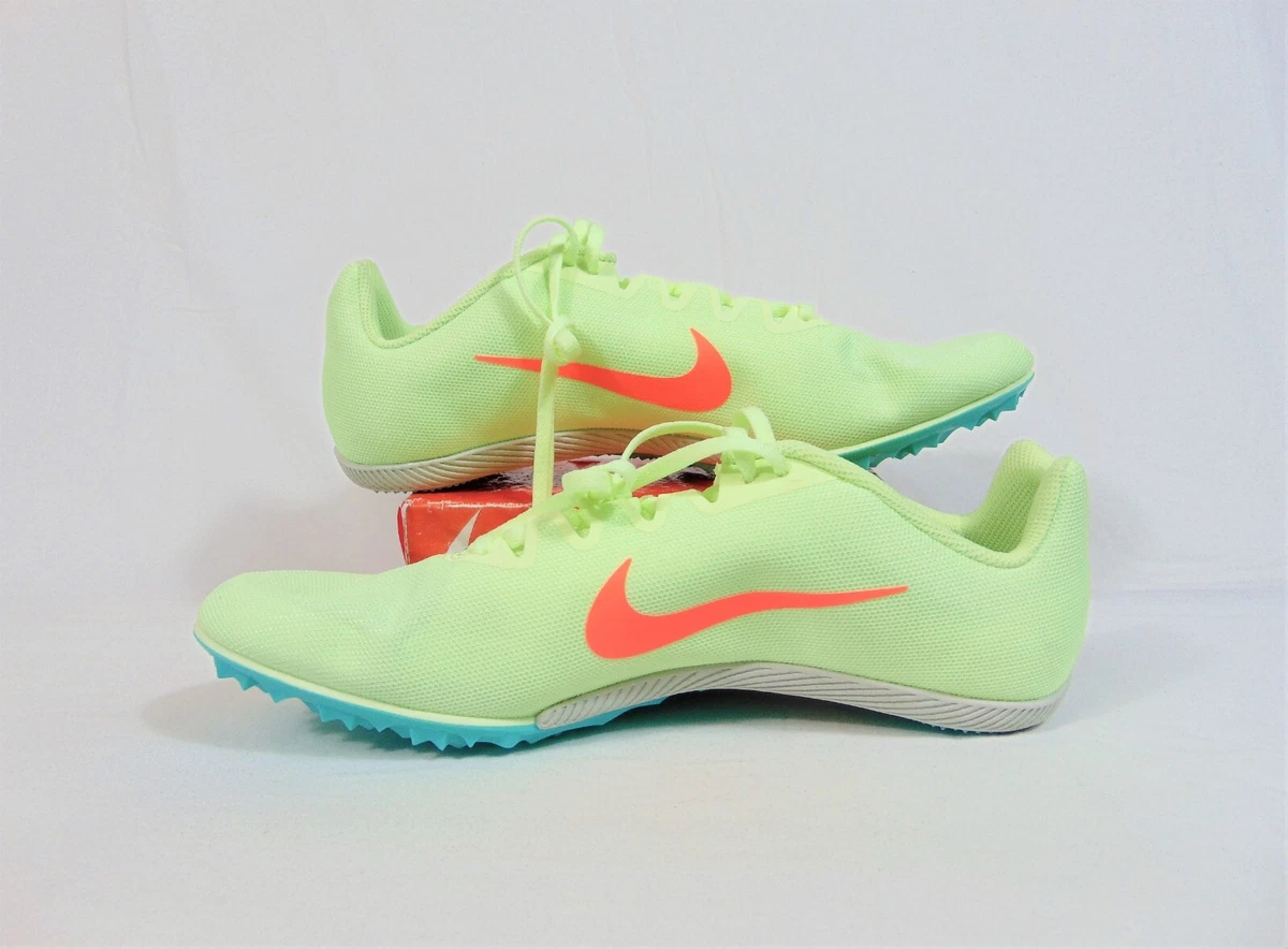 Nike Zoom Rival M9 Hurdle Sprint Volt Track Spikes Shoes Sz 12.5