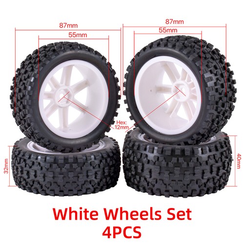 Vorne Hinten Reifen Räder 12mm Inbus Für Redcat Traxxas 1/10 Off Road Buggy Auto - Bild 5 von 25