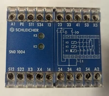 SCHLEICHER SAFETY RELAY  SNO 1004 120volt 50/60 Cycle   (494)