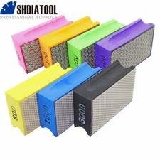 Diamond & Resin Electroplated Hand Polishing Pad for Stone Tile Glass 90x55x32mm