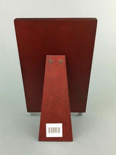 Elegant Mahogany Easel Matted Metal Foot Wood Picture Photo Frame 5x7'' - 第 6/10 張圖片