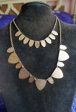 GT Egyptian Revival Boho Two Strand Fringe Necklace Adjusts to 25" Lobster Clasp