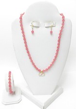 NEW- PINK EASTER BUNNY 4 PIECE CHILD'S JEWELRY SET-SO CUTE