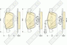 GIRLING  FRONT BRAKE PADS SET FOR BMW 318I 2010 -