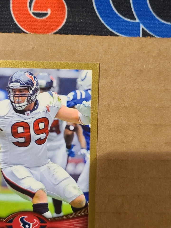 JJ Watt 2012 Topps Gold #/2012 #235 Houston Texans 2nd Yr - Image 3 of 4