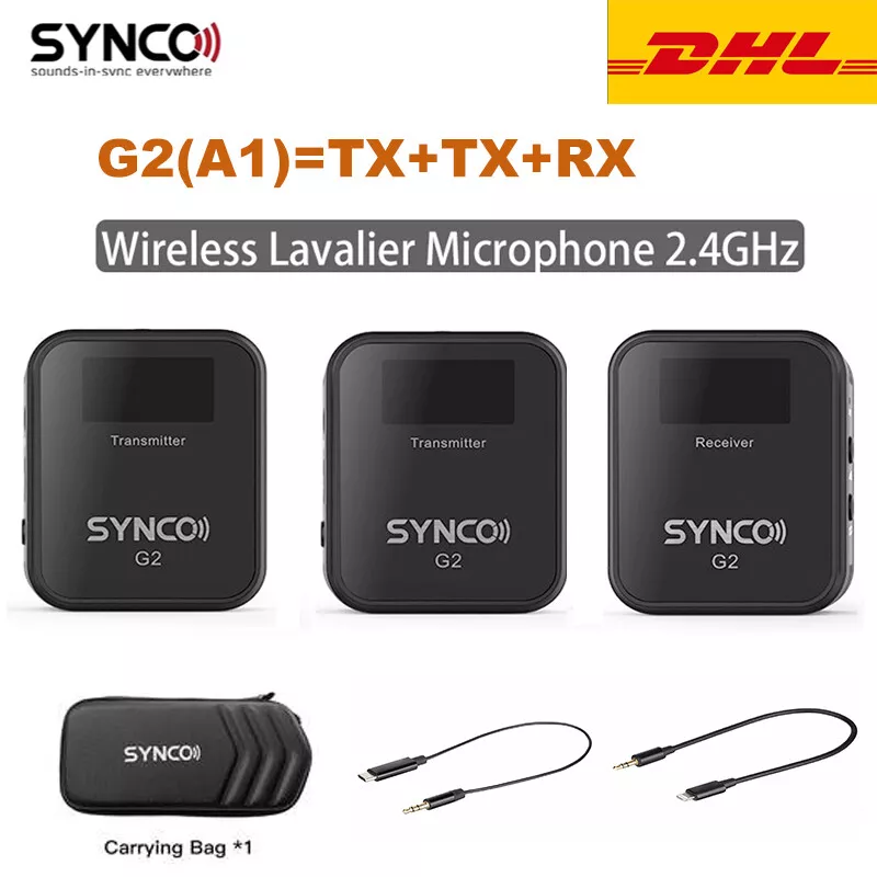 NEW SYNCO G2 G2A1 G2A2 Wireless Lavalier Microphone System for