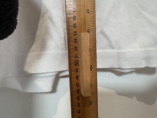 Zara Cardigan Womens Size Medium White Long Sleeve Ruched - Picture 5 of 7