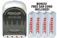 UltraLast Charger 8 AA Tenergy NiMH Rechargeable Batteries 2500 mAh