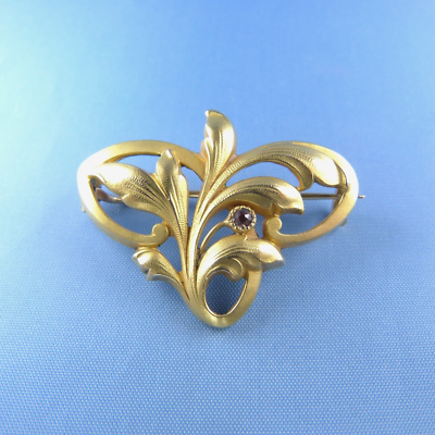 Art Nouveau Gold Filled Brooch by Fix / Antique Jugendstil pin | eBay
