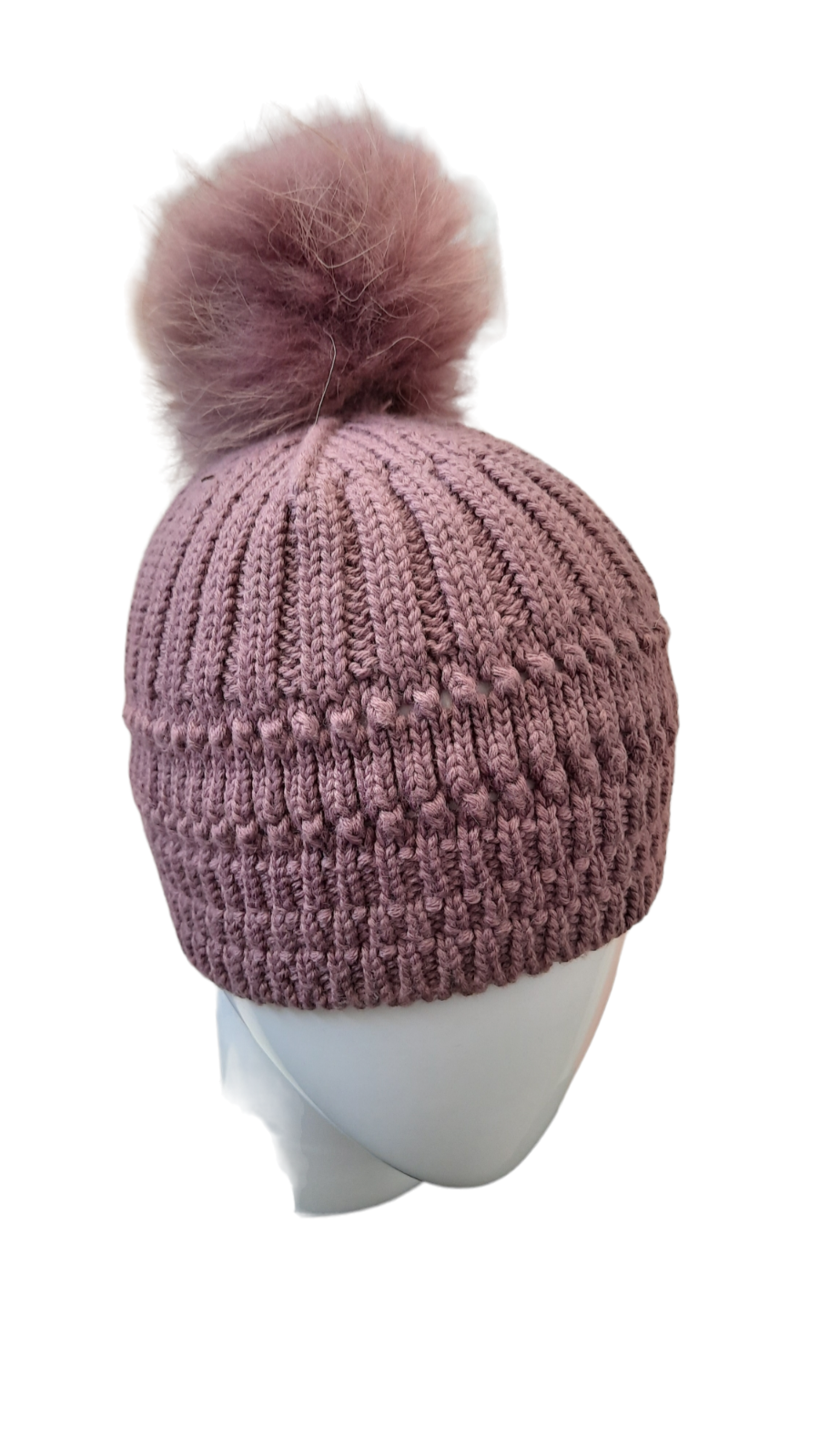 List Made in Italy Wool Ash Pink Womens Beanie Hat real fur eBay