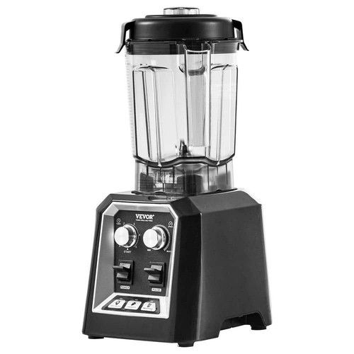 Vevor Commercial Smoothie Blenders Black 1.5L 1500W 5Speed Countertop