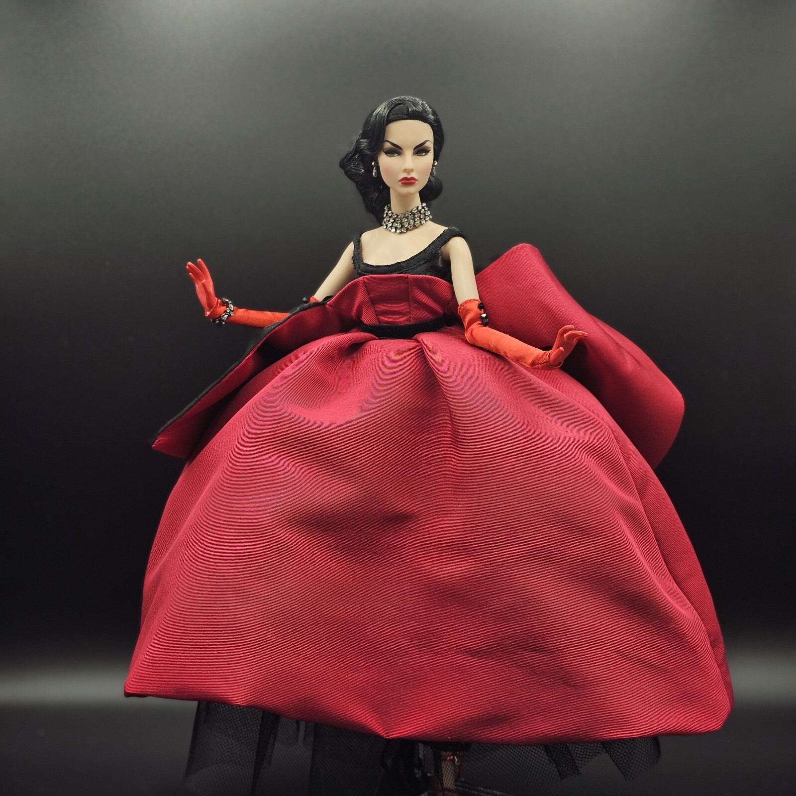 Robe OOAK pièce unique vêtement de luxe pour poupée Fashion Royalty et Barbie