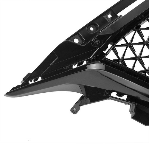 Front Upper Grille Honeycomb Style For Mazda 3 Axela 2014 2015-2016 Glossy Black - Picture 8 of 10