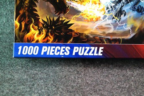 NAJIAXIAOWU Puzzle 1000pc Fire vs Lightning Dragons Fantasy Art Jigsaw Game - Picture 3 of 6