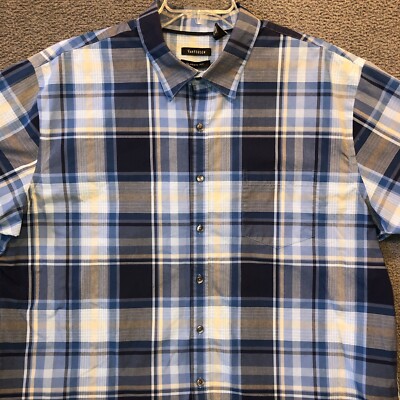 Van Heusen Men's Casual Shirt - 64% Cotton 36% Polyester Wrinkle-Resistant With Chest Pocket (Style 13V0382) - View #2