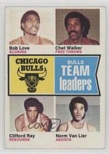 1974-75 Topps Bob Love Chet Walker Clifford Ray Norm Van Lier #84 HOF 2u3
