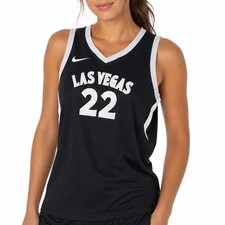 Nike Las Vegas Aces A'ja Wilson 22 Exploration Series Jersey Black XXL