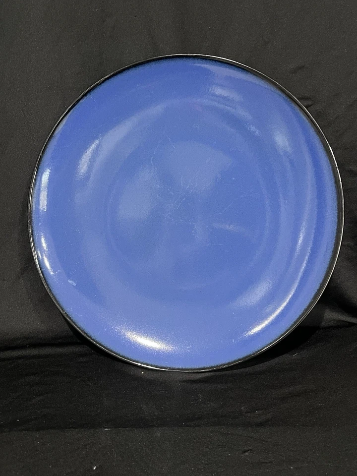 Gibson Home Soho Lounge Dinnerware Set - 16 Pieces, Blue & Black - Image 3 of 4