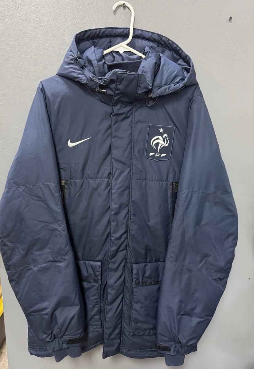 Nike France FFF Winter Storm Fit Puffer Soccer Jacket Size Medium