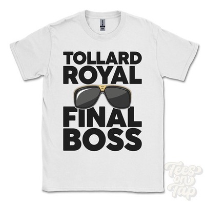 TOLLARD ROYAL FINAL BOSS T-SHIRT lustiges Weihnachtsgeschenk Wiltshire England Ibiza Parodie