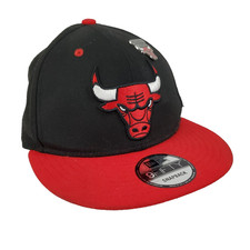 Chicago Bulls New Era 9Fifty Snapback Hat Cap Embroidered Logos  Pin Wool Blend