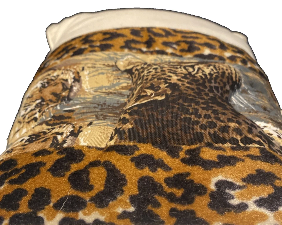 Set 2 Jaguar/Tiger Safari Lumbar Pillows Embroidered Lumbar Accent Pillows-2D - Image 3 of 4