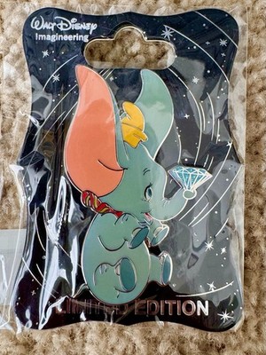 Disney WDI Dumbo 60th Anniversary Diamond Pin LE 250