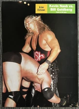 KEVIN NASH vs BILL GOLDBERG Wrestling Magazine page Pinup WWF wcw WWE