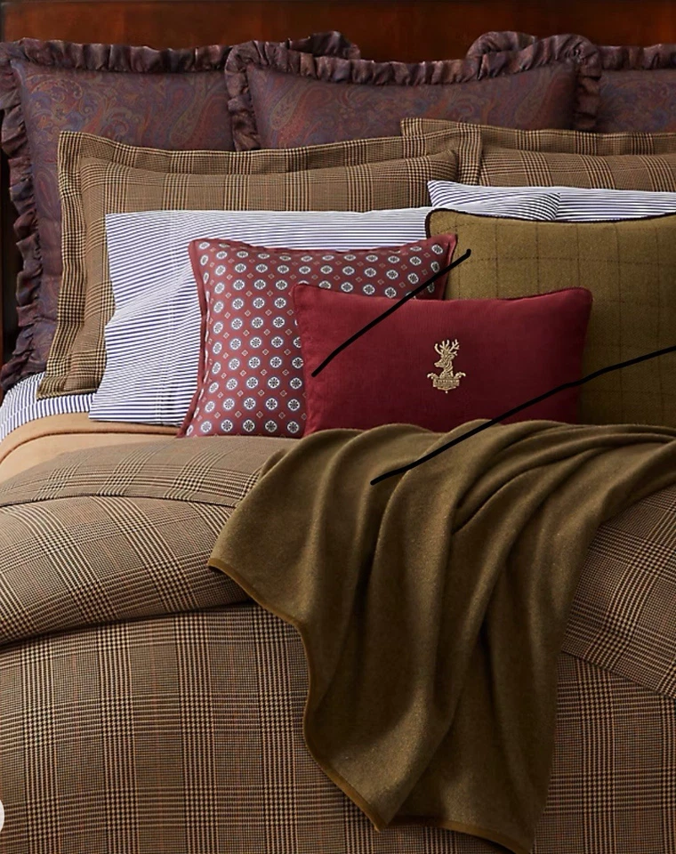 Ralph Lauren Home Green Barletta Throw Wool Blanket Size 54x72 NWT  $595 - Image 2 of 4