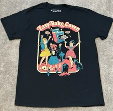 Creepy Co Easy-Bake Coven Shirt Mens Medium Black Y2K Short Sleeve